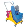 Tristar Double Mop Bucket Trolley 50LT (Blue, Green, Orange & Yellow) - IPC RS - Made in Italy - Image 4